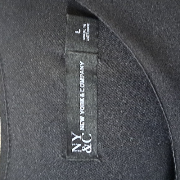 New York & Company Classic Shift Tailored Puff Sheeves Tea Length Stretch Dress - Picture 4 of 11